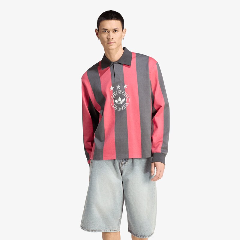 adidas Originals Tričko adidas Graphic Long Sleeve Polo Shirt Utility 67921285