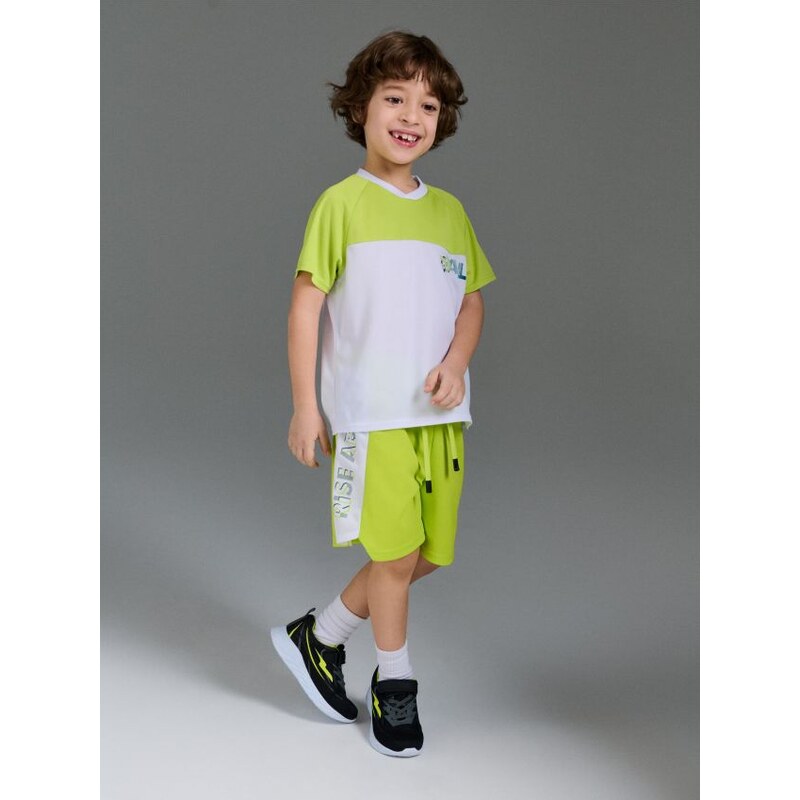 Sinsay - Rýchloschnúce športové šortky Active - limetková 67923462