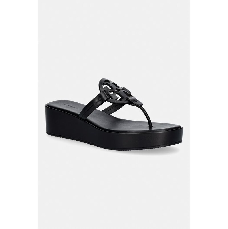 Dámske kožené žabky Tory Burch Miller Wedge 67925394