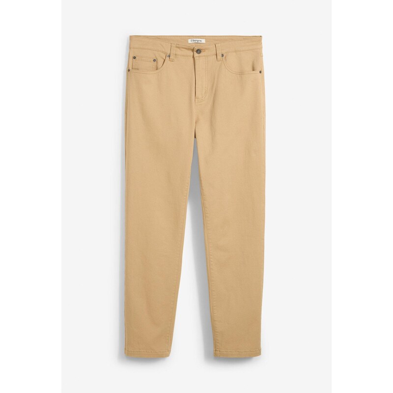 bonprix Strečové nohavice Classic Fit Straight, farba béžová 44815143