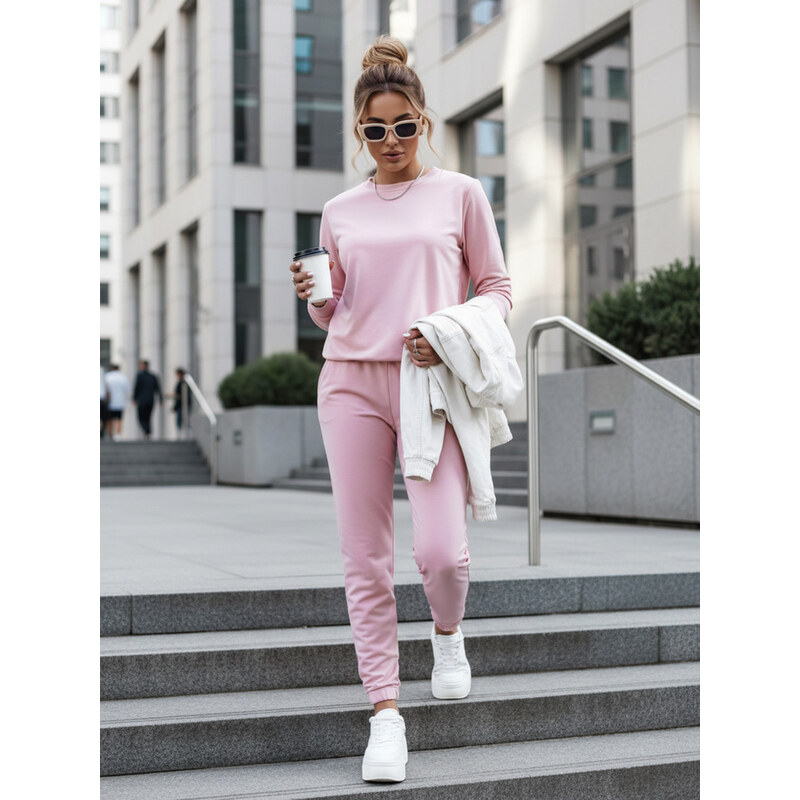 BASIC Ružová teplákovka s kapucňou MILIAN AY0820 39461261