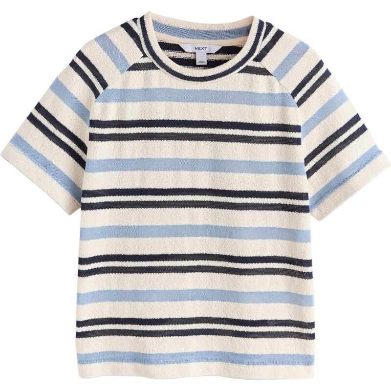 Next Tričko námornícka modrá / modrosivá / šedobiela 67926386