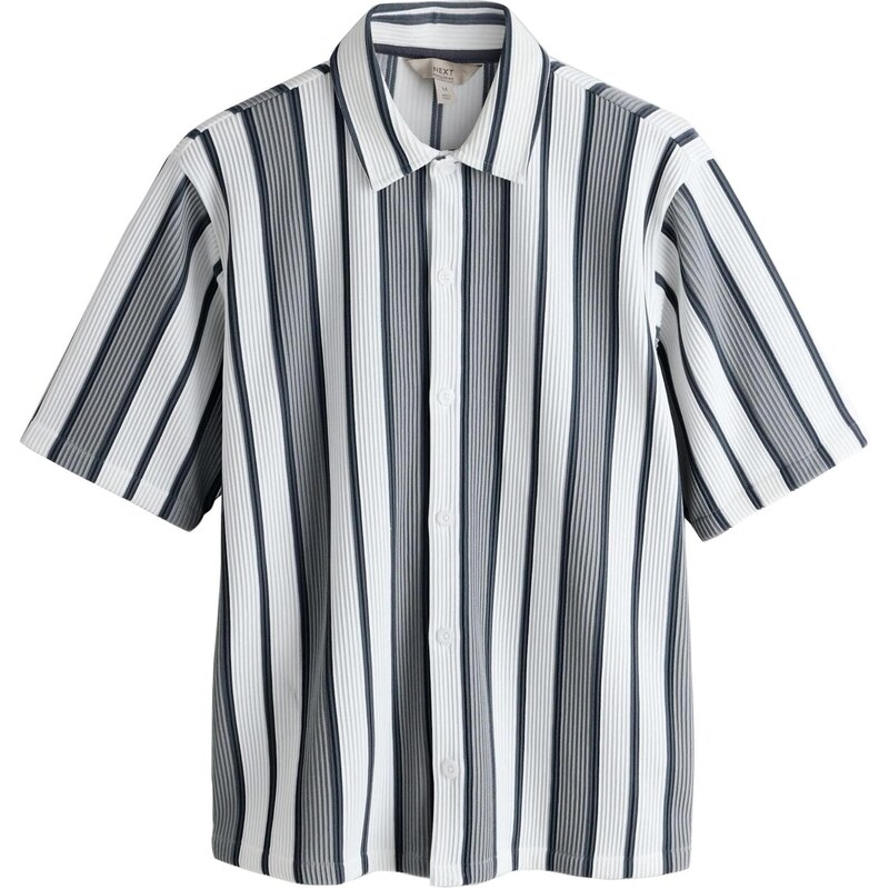 Next Košeľa svetlosivá / tmavozelená / čierna / biela 67929123