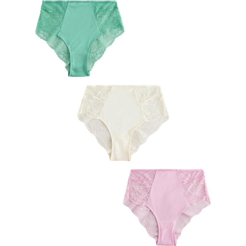 Next Nohavičky slonová kosť / trávovo zelená / ružová 67930431