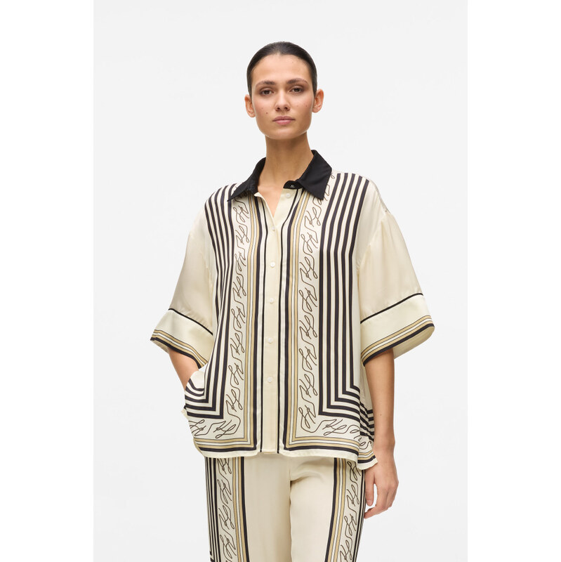 BLÚZKA KARL LAGERFELD FLUID PJ BLOUSE 67925521