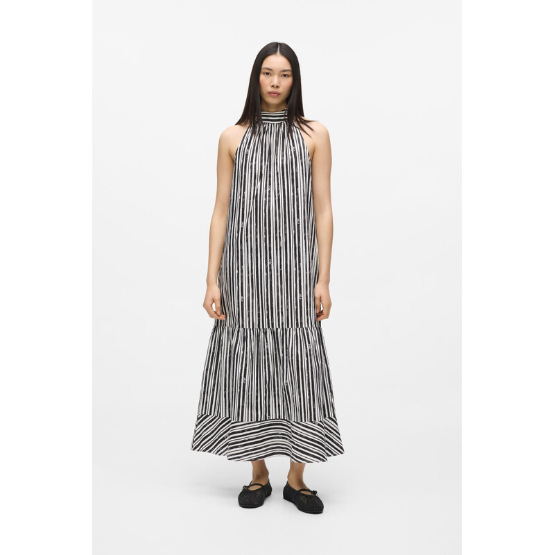 ŠATY KARL LAGERFELD MAXI COTTON STRIPE DRESS 67925524