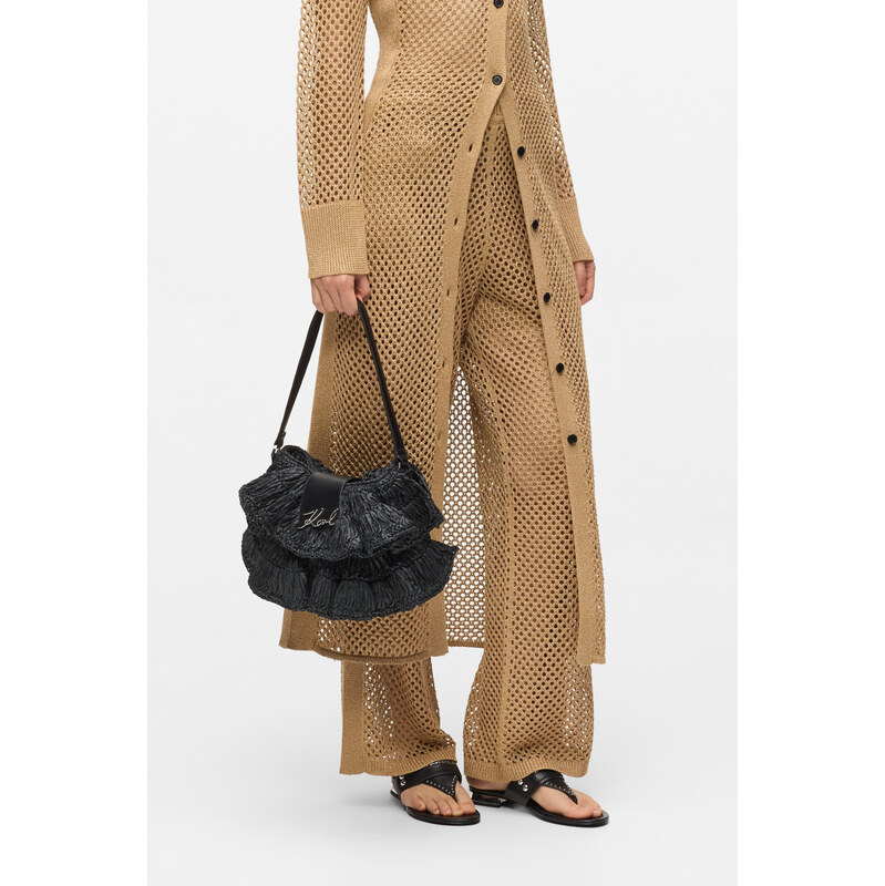 NOHAVICE KARL LAGERFELD CROCHET KNIT PANTS 67925519