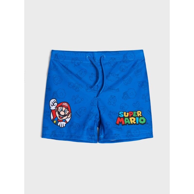 Sinsay - Plavkové šortky Super Mario - modrá 67925599