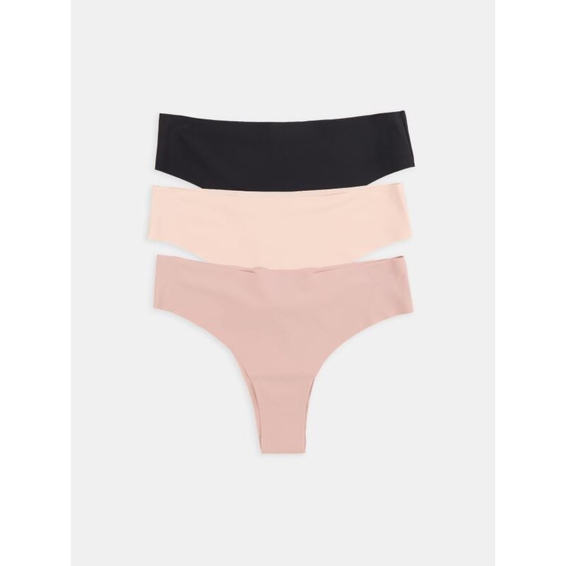 Sinsay - Bezšvové brazílske nohavičky, 3 balenie - viacfarebná 67925659