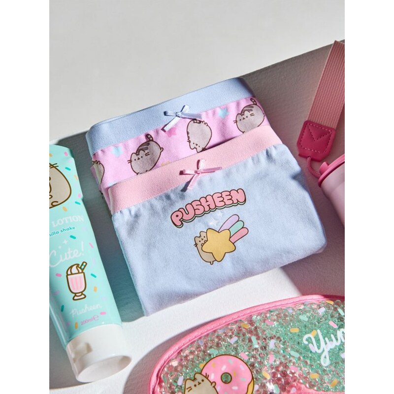 Sinsay - Súprava 2 boxeriek Pusheen the Cat - svetlomodrá 67925728