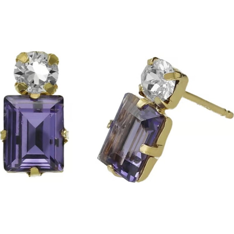 Victoria Cruz Elegantné visiace náušnice s kryštálmi Serenity A4712 68029894