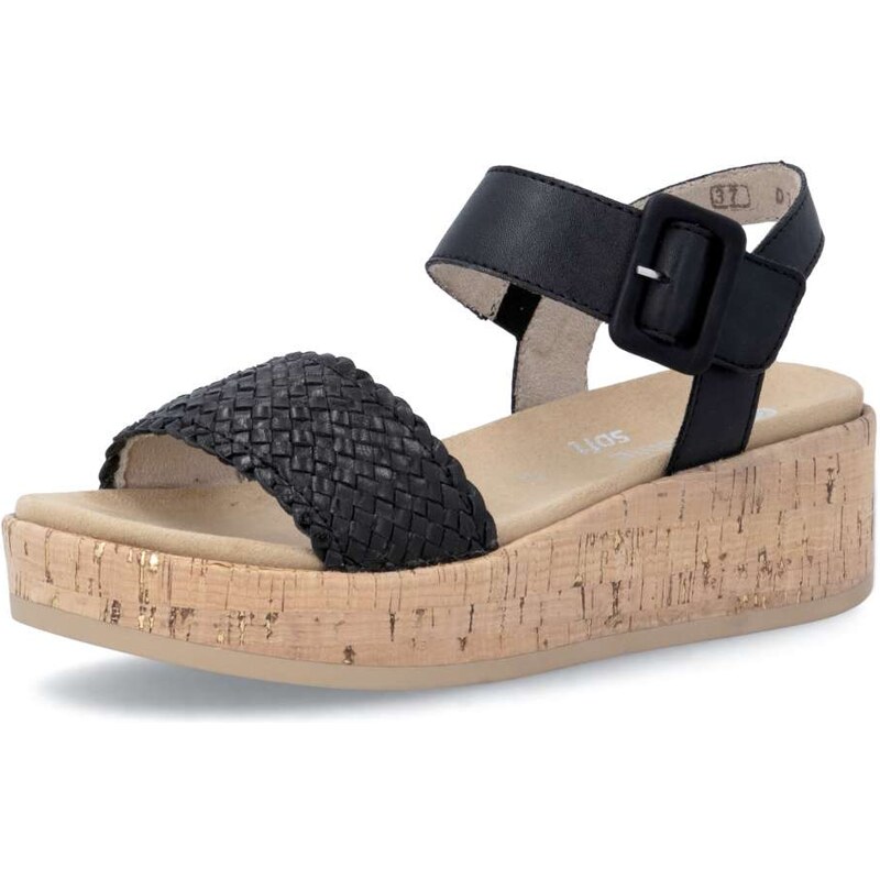 E-shop RIEKER Dámske sandále REMONTE D1N56-00 čierna S6