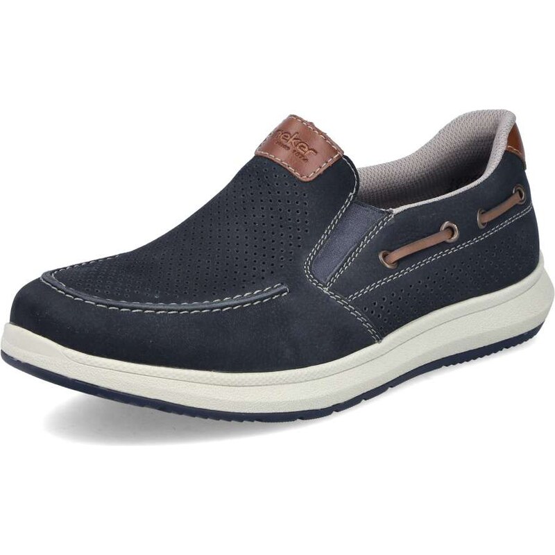 E-shop Pánske mokasíny RIEKER 16968-14 modrá S6