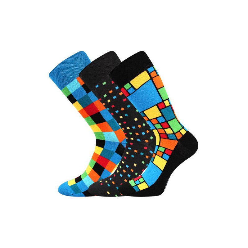 3PACK ponožky Lonka viacfarebné (Dikarus-mix B) 68029891