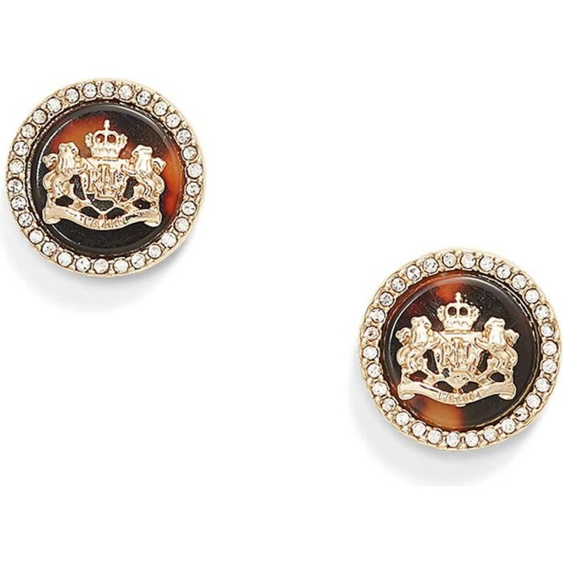 Lauren Ralph Lauren Náušnice koňaková / tmavohnedá / zlatá 54244474