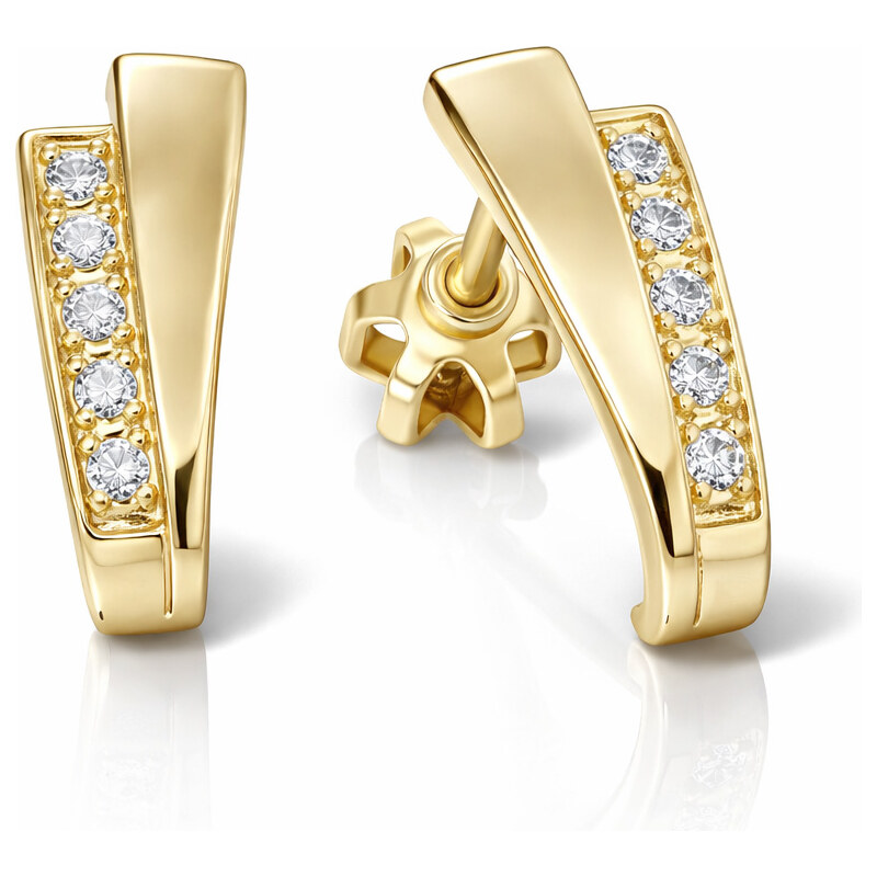 Soliter Náušnice zo žltého zlata s kryštálmi 239 001 00575 66586364