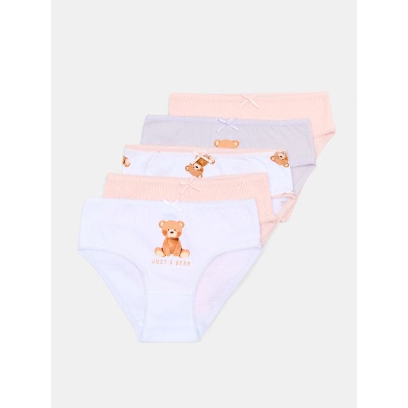 Sinsay - Bavlnené nohavičky 5 balení - viacfarebná 68242132