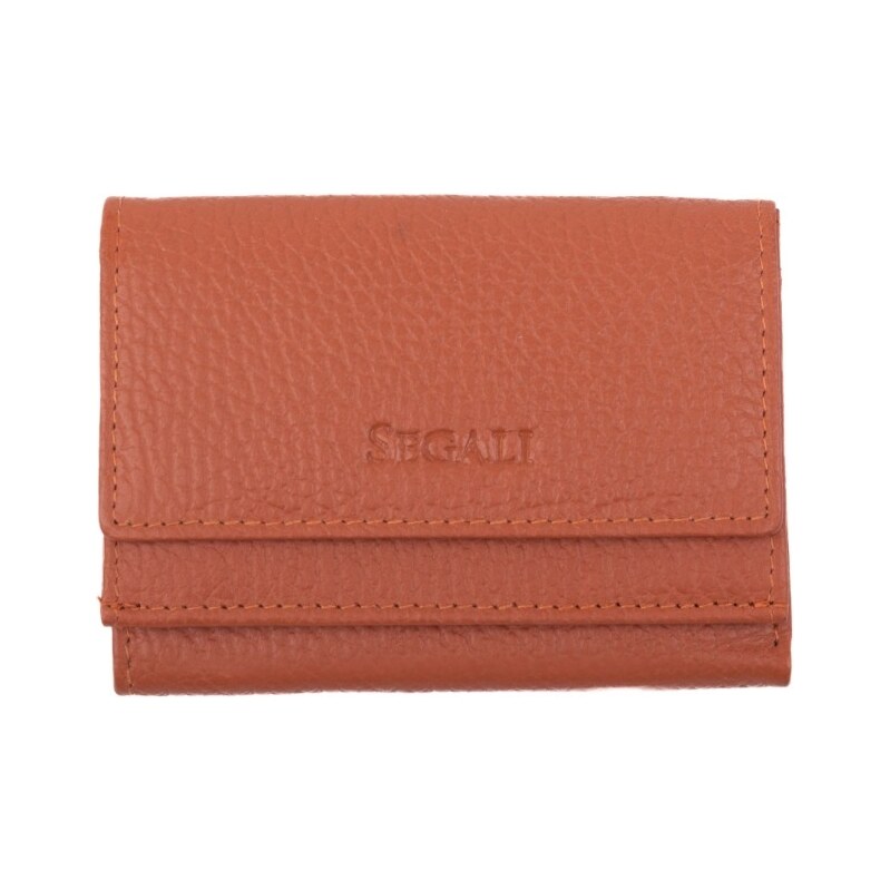 SEGALI Dámska kožená peňaženka 1756 B cuoio 66581607
