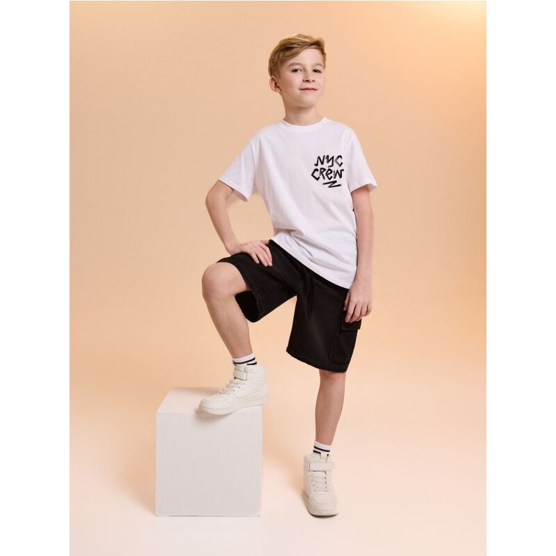 Sinsay - Cargo kraťasy - šedá 67860455