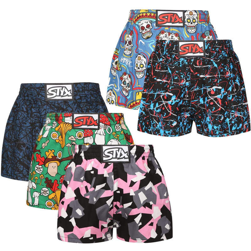 5PACK detské trenky Styx art klasická guma viacfarebné (5J1814680) 68083414