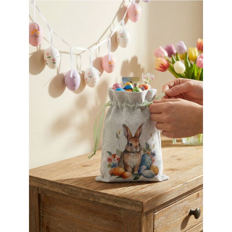 Sinsay - Sada veľkonočných tašiek s motívom zajačika 5 pack - 67516361