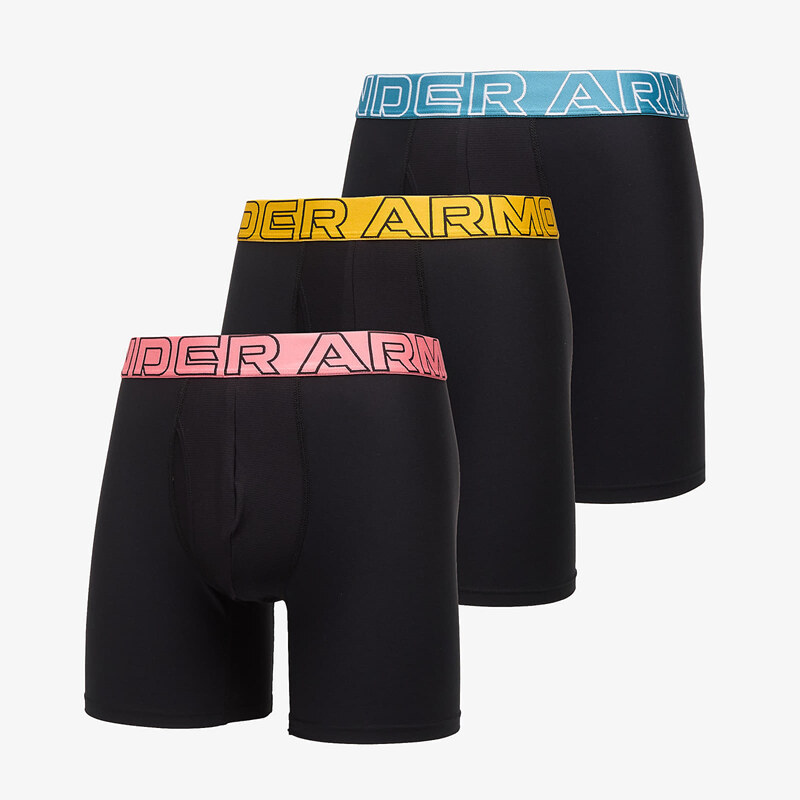 Boxerky Under Armour Performance Tech Solid 6in 3-Pack Black XL 68085208
