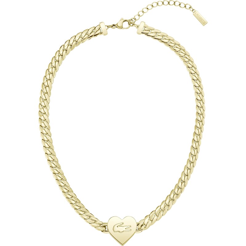 Lacoste Výrazný pozlátený náhrdelník pre ženy Love My Croc 2040462 68085170