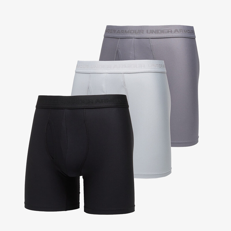 Boxerky Under Armour Performance Tech Mesh Mod 6in 3-Pack Gray M 68085131