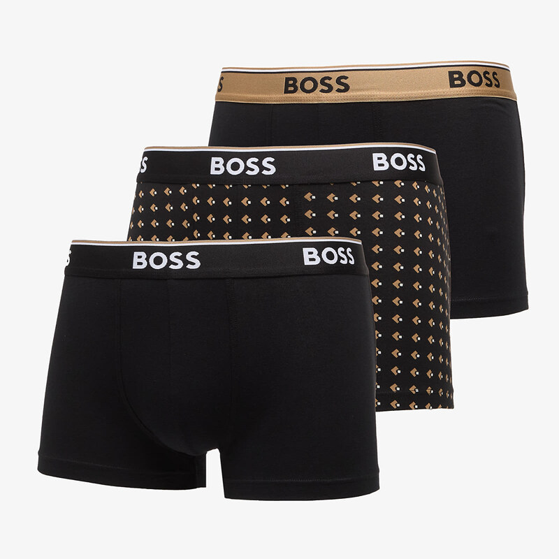 Boxerky Hugo Boss Trunk 3-Pack Power Desig Beige XL 68085201