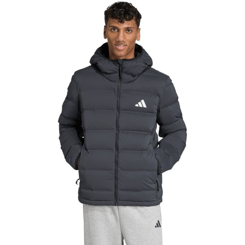 Pánska páperová bunda adidas Helionic Climawarm Stretch Hooded Jacket 68087032