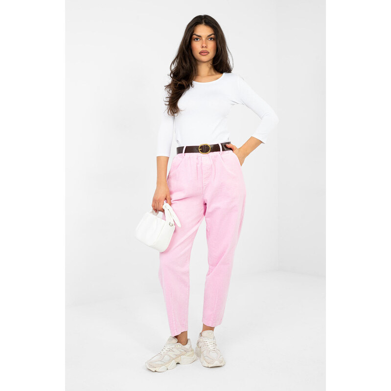 ITALY MODA Šnúrové nohavice model 224055 Taliansko Moda 68087058