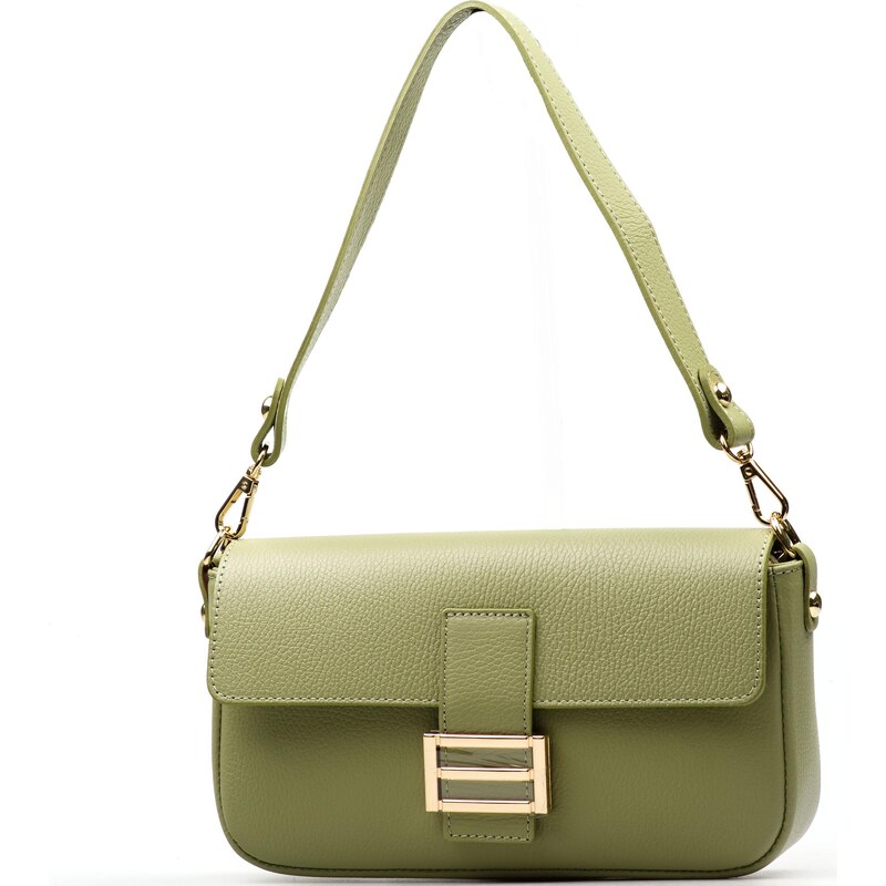Blaire Kožená crossbody kabelka Diana zelená 68086734