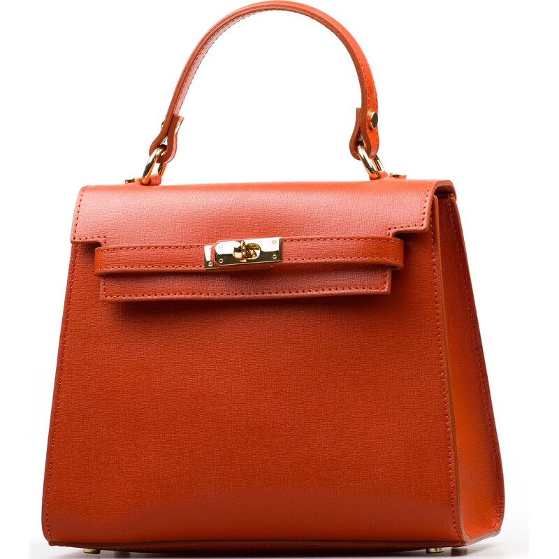 Blaire Kožená kabelka Lavinia oranžová 68086735