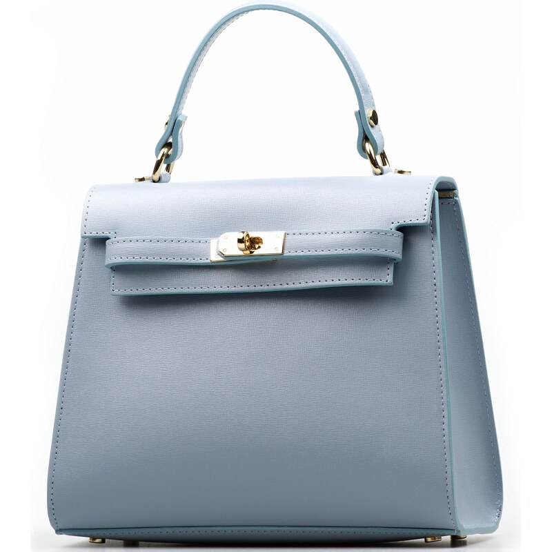 Blaire Kožená kabelka Lavinia svetlo modrá 68086736