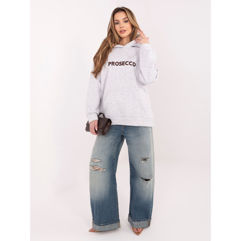 FPrice Mikina RV BL A1034.30 melanžová sivá 68087697