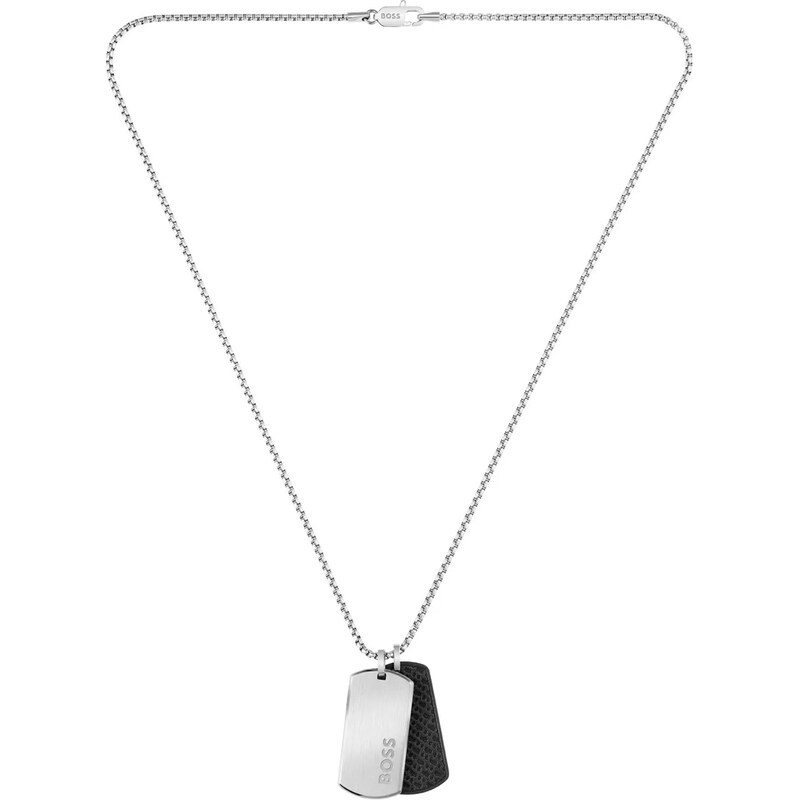 Hugo Boss Oceľový náhrdelník Vojenské známky Devon 1580760 68128146