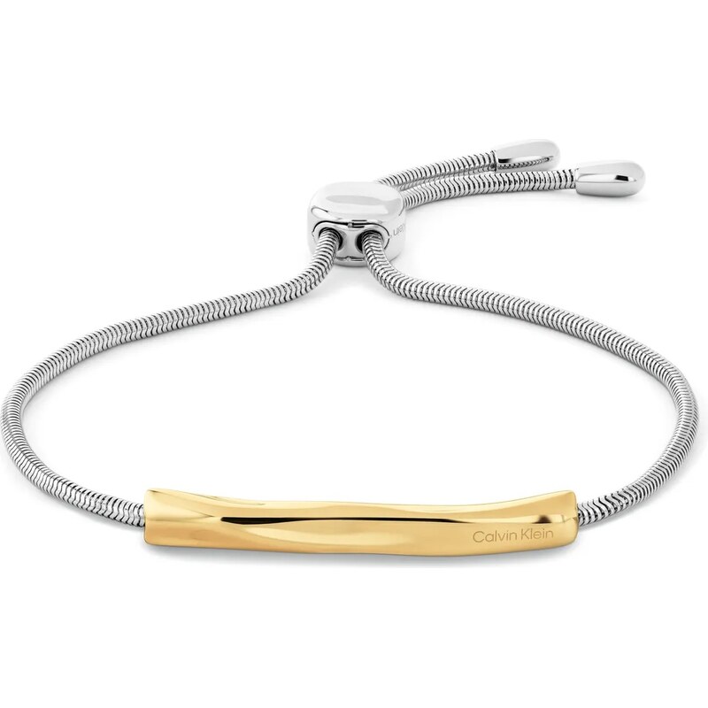 Calvin Klein Nastaviteľný bicolor náramok z ocele Gradient Waves 68128152