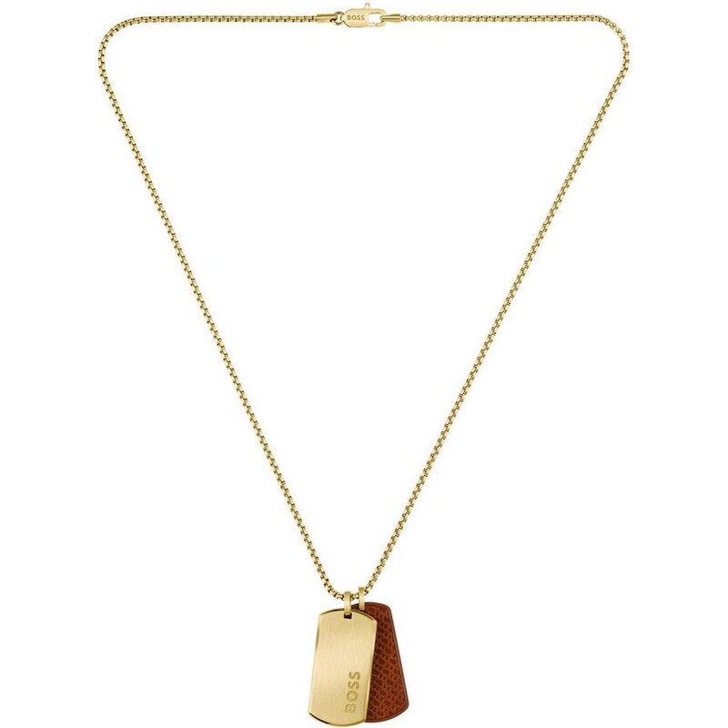 Hugo Boss Pozlátený náhrdelník Vojenské známky Devon 1580835 68128142