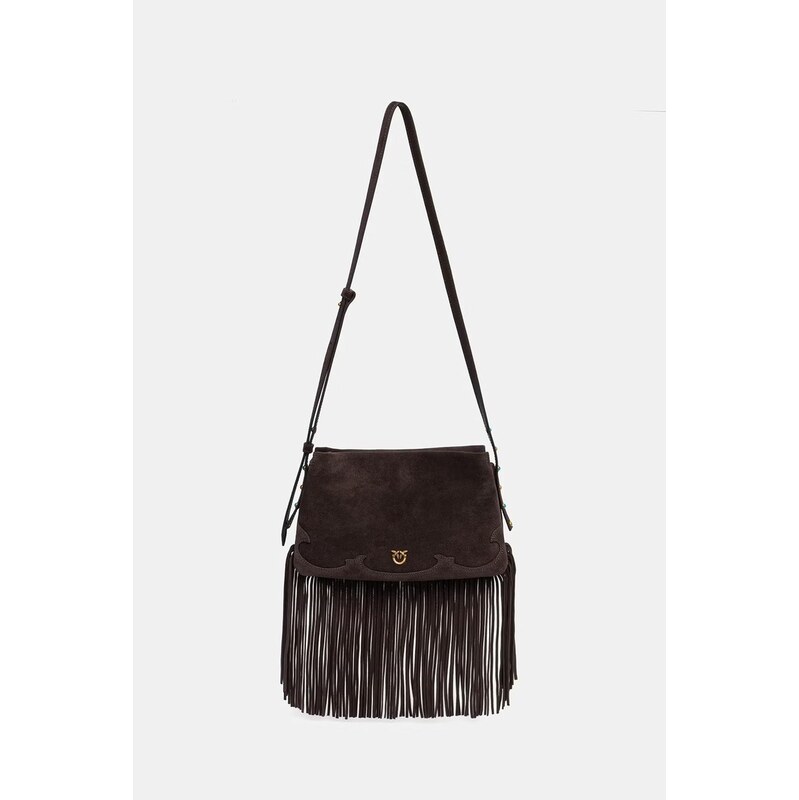 Dámska crossbody kabelka Pinko semišová 68128395
