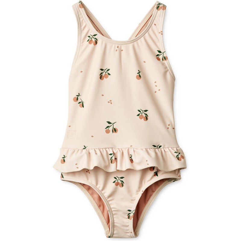 Liewood Jednodielne plavky Amara tmavozelená / mandarínková / 68159798