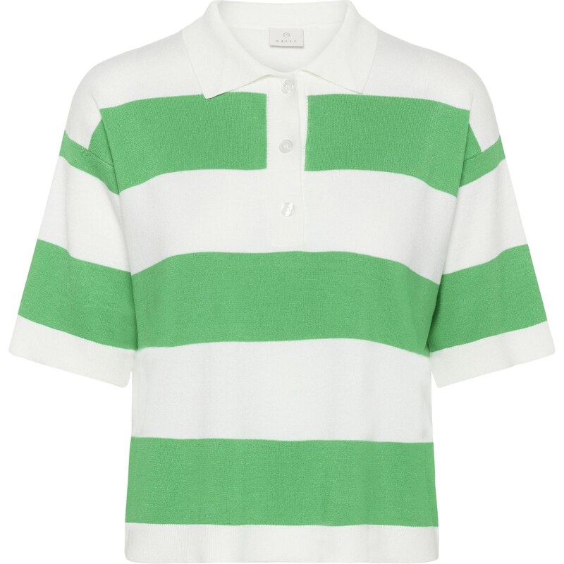 Kaffe Sveter KALizza zelená / biela 68159864