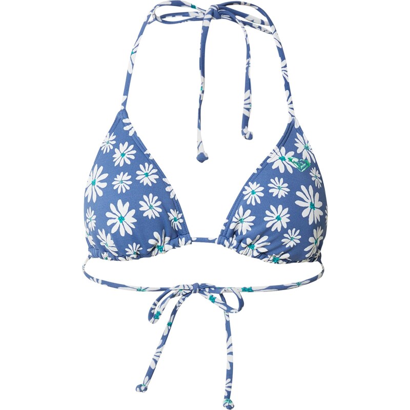 ROXY Bikinový top Essentials Tiki Tri modrá / jedľová / biela 68159921