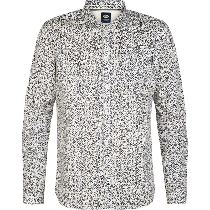 Petrol Industries Košeľa námornícka modrá / biela 68159939