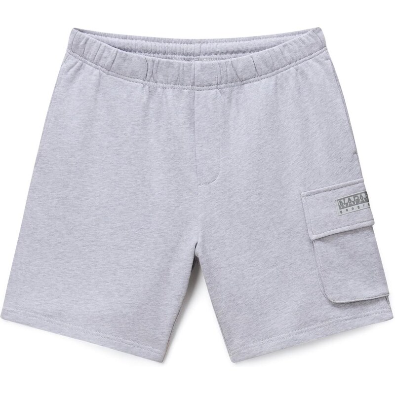 NAPAPIJRI Nohavice N-BOX LOGO CARGO svetlosivá 68160011