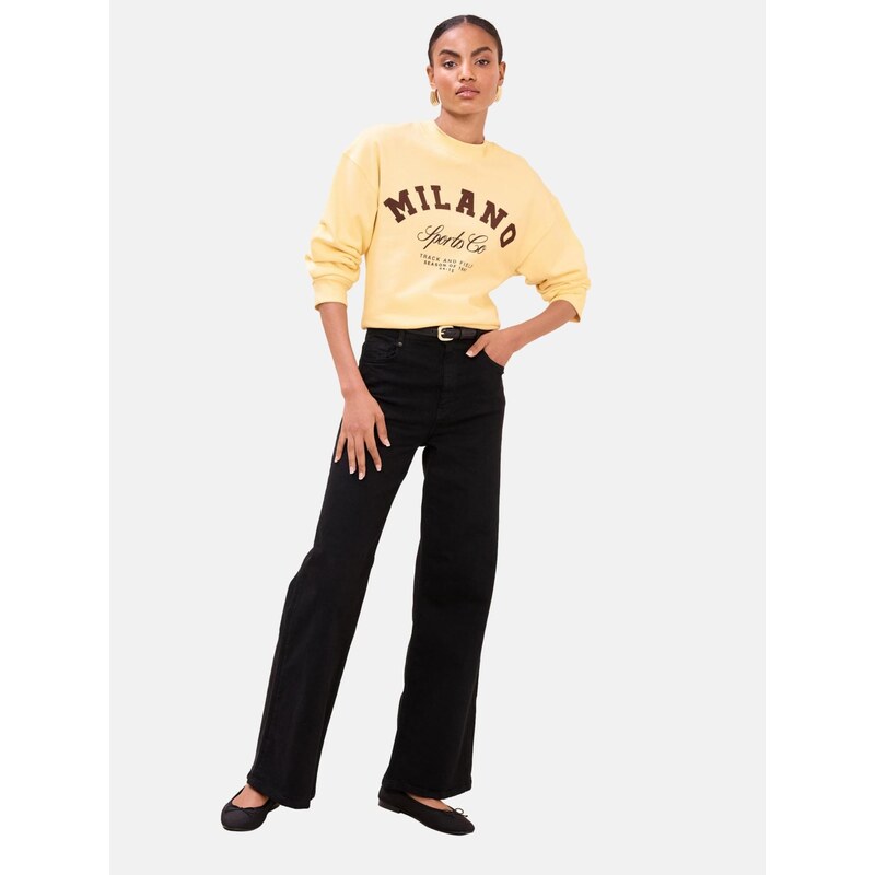 Lipsy Mikina hnedá / žltá 68160025