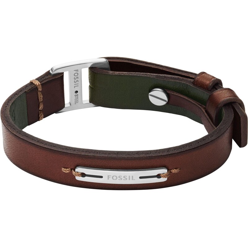 FOSSIL Náramok Machine hnedá / tmavozelená 68160049