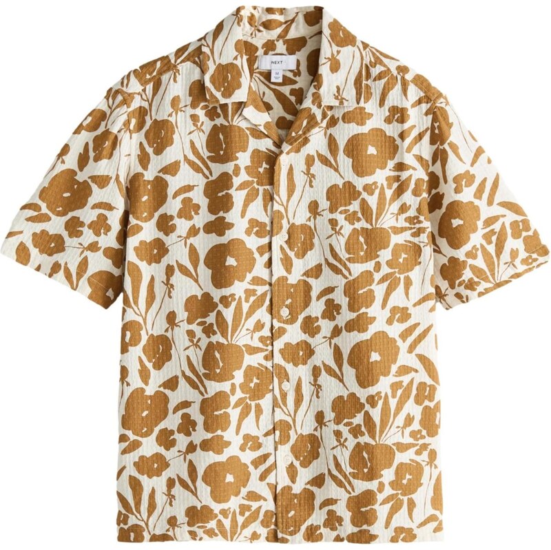 Next Košeľa horčicová / biela 68160108