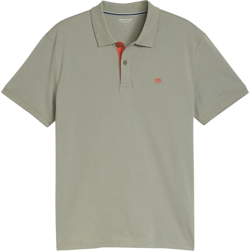 TOM TAILOR Tričko kaki / oranžová 68160152