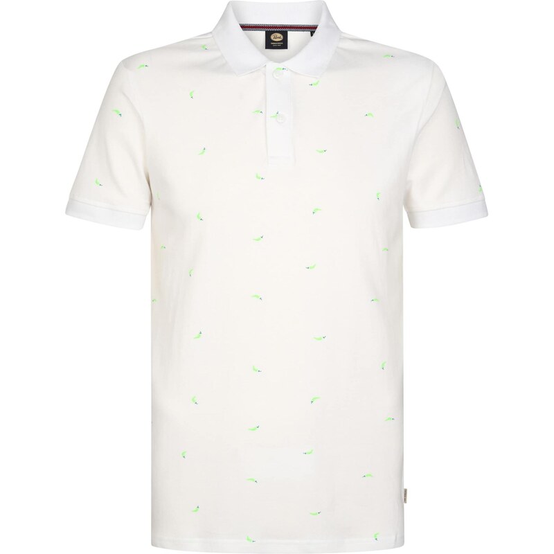 Petrol Industries Tričko petrolejová / svetlozelená / biela 68160211