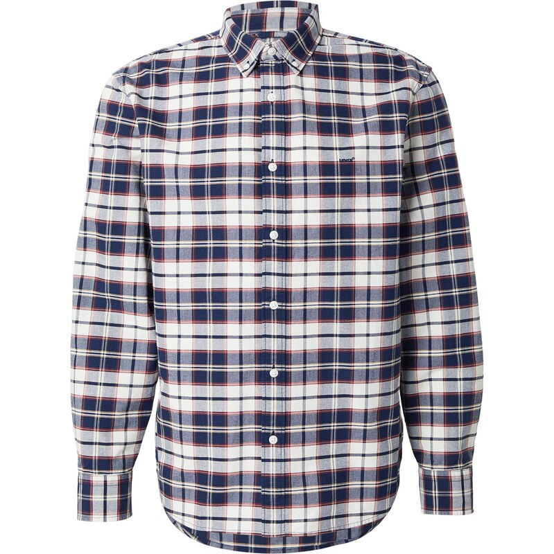 LEVIS Košeľa AUTHENTIC námornícka modrá / svetložltá / tmavočervená / 68160206